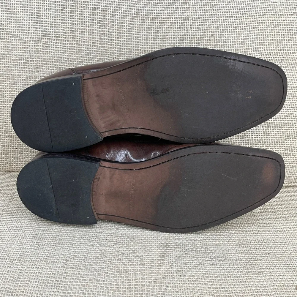 Florsheim Mens Brown Leather Cap Toe Derby Dress‎ Shoes 13159-208 Size 13 D